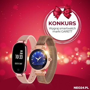Wygraj 2 smartwatche marki Garett