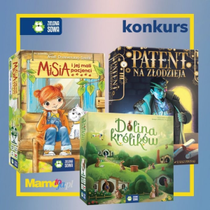 Wygraj zestaw gier dla całej rodziny - Misia i jej mali pacjenci, Dolina królików i Patent na złodzieja!