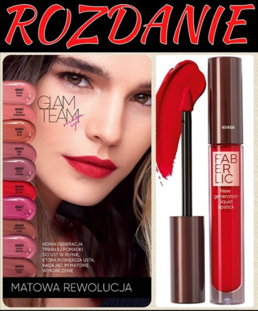 Konkurs "Matowa POMADKA w płynie GLAM TEAM"