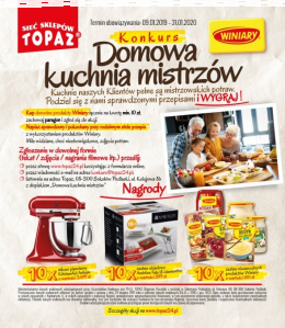 Konkurs "Domowa kuchnia mistrzów" Topaz