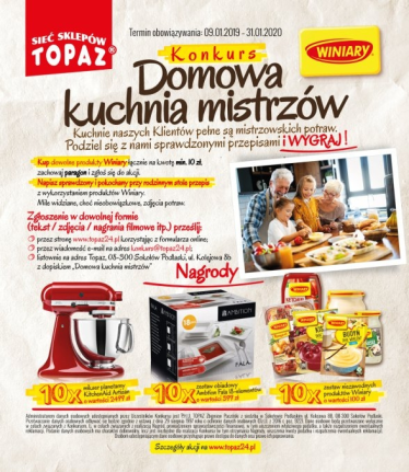 Konkurs "Domowa kuchnia mistrzów" Topaz