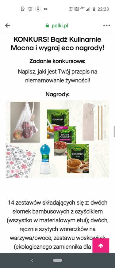 Konkurs "Kulinarnie mocni - jak nie marnować żywności"