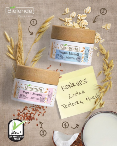 Konkurs "Testerka Vegan Muesli" do godz. 12:00