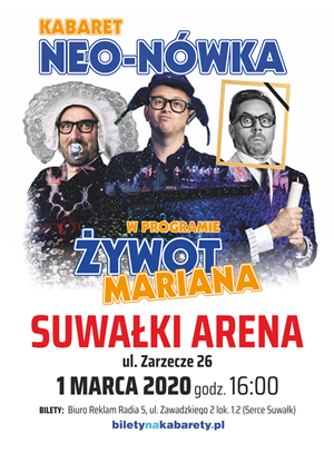Suwałki: Wygraj podwójne zaproszenie na kabaret Neo-Nówka