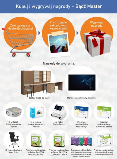 Konkurs "Kupuj i wygrywaj nagrody - Bądź Master dla szkół"