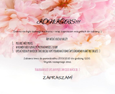 Szczytno: Konkurs "Opisz wymarzony bukiecik kwiatów"