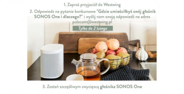 Konkurs "Zaproś przyjaciół i wygraj głośnik SONOS One"