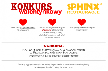 Katowice: Konkurs "Walentynkowy - Sphinx"
