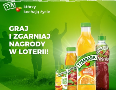 Loteria "Kocha Życie Tymbark" wybrane sklepy