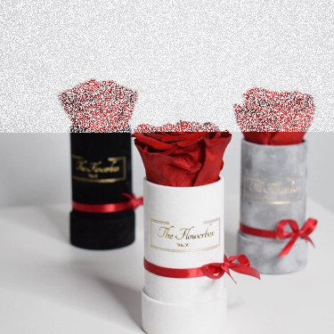 Wygraj wieczną róże w mini zamszowym pudełeczku