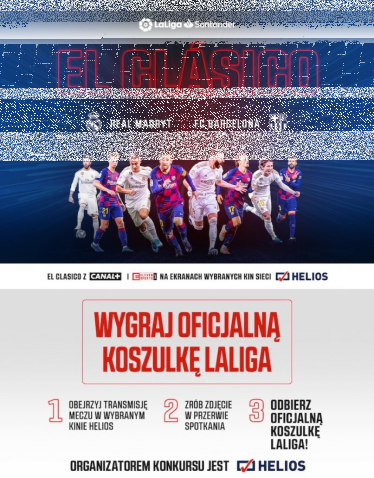 Konkurs fotograficzny "FC Barcelona – Real Madryt w kinach Helios" do godz. 12:00