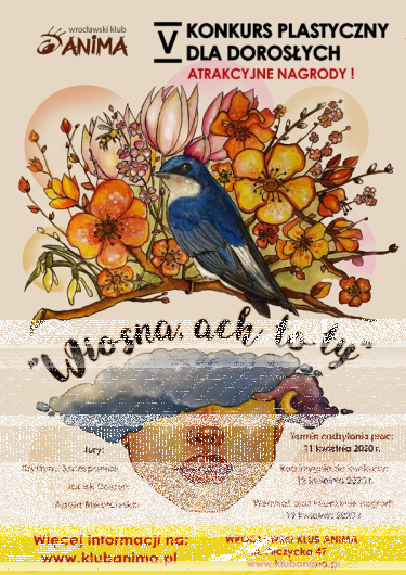 Konkurs plastyczny dla dorosłych "Wiosna, ach to ty"
