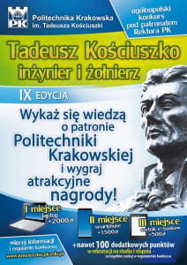 Konkurs "Tadeusz Kościuszko - inżynier i żołnierz"