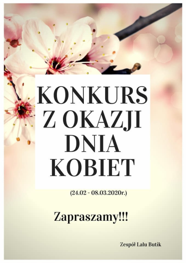 Konkurs z okazji Dnia Kobiet