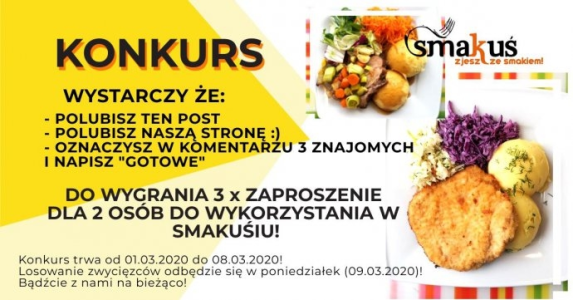 Opole: Wygraj obiad w Smakuś