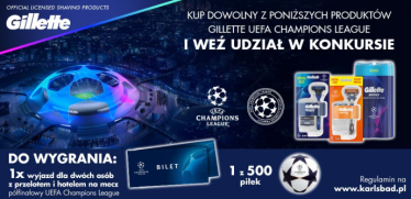 Konkurs "Gillette UEFA Champions League II" Biedronka