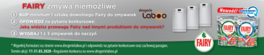 Konkurs "FAIRY zmywa niemożliwe" Drogerie Laboo