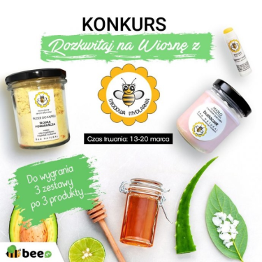 Konkurs "Rozkwitaj na wiosnę z Bee.pl i Miodową Mydlarnią"