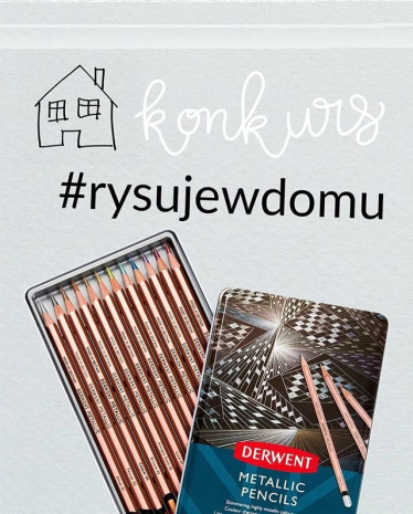 Konkurs plastyczny: Wygraj zestaw kredek Derwent Metallic 12 kolorów