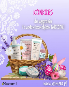 Wygraj 1 z 4 zestawów naturalnych kosmetyków NACOMI