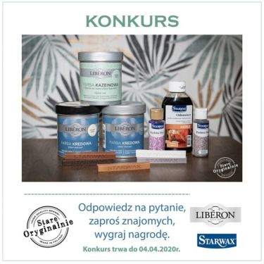 Wygraj zestaw farb oraz preparatów do drewna! do godz. 20:00