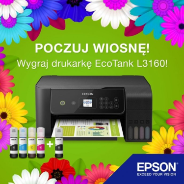 Konkurs "Poczuj wiosnę i wygraj drukarkę EcoTank L3160!" do godz. 18:00