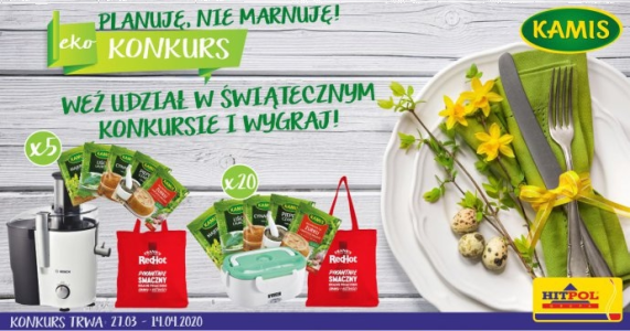 Świąteczny EkoKonkurs z Kamis "PLANUJĘ, NIE MARNUJĘ!"