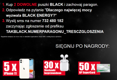 Konkurs "Black Energy Drink - MORE THAN POWER" BP