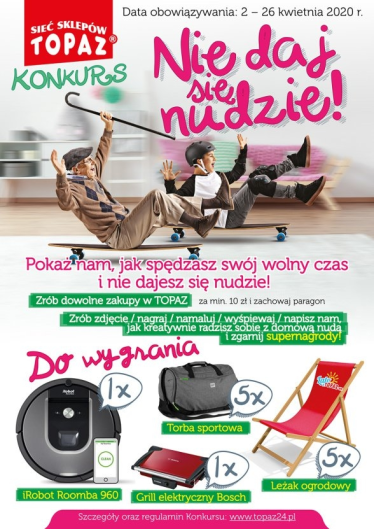 Konkurs "Nie daj się nudzie" Topaz