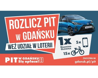Gdańsk: :Loteria "PIT w Gdańsku. Się opłaca"