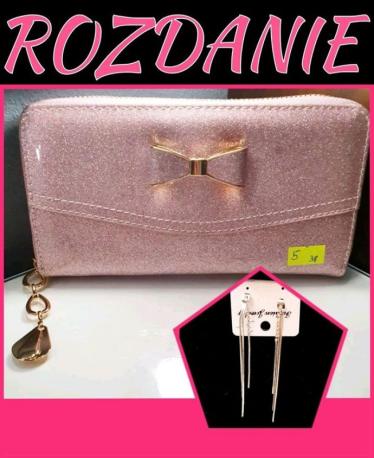 Wygraj brokatowy portfel i kolczyki
