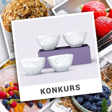 Wygraj jeden z czterech zestawów miseczek śniadaniowych z buźką!