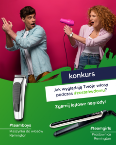Konkurs "Jak wygląda Twoja fryzura podczas #ZOSTAŃWDOMU?"