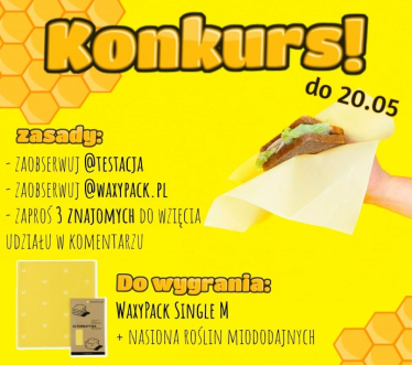 Konkurs "Wygraj woskowijkę - bądź eco"