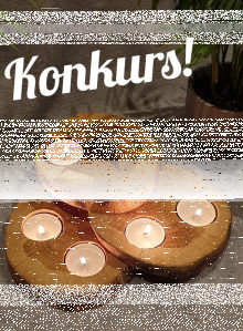 Wygraj ręcznie wykonany dębowy świecznik