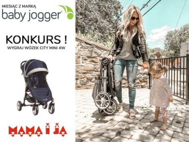 Wygraj wózek marki Baby Jogger - City mini 4W w kolorze cobalt grey