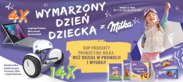 Konkurs "Wymarzony Dzień Dziecka z Milka" ABC