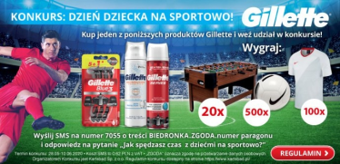Konkurs "Gillette - Dzień dziecka na sportowo" Biedronka