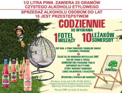 Konkurs "Wygrywaj z Somersby" Carrefour, 18+