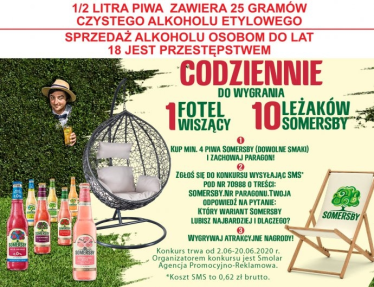 Konkurs "Wygrywaj z Somersby" Carrefour, 18+
