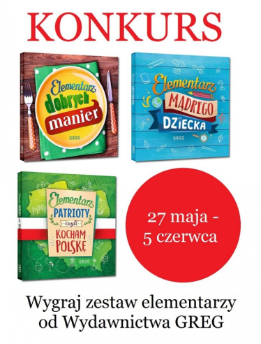 Wygraj zestaw elementarzy od Wydawnictwa GREG