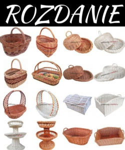 WYgraj produkt wiklinowy z grafiki Do wyboru chlebaki, kosze, tace i kuferek