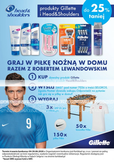 Konkurs "Gilette i Head&Shoulders" Selgros