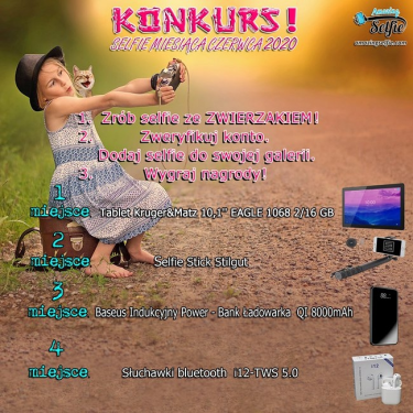 Konkurs "Najfajniejsze selfie ze zwierzakiem – czerwiec 2020"