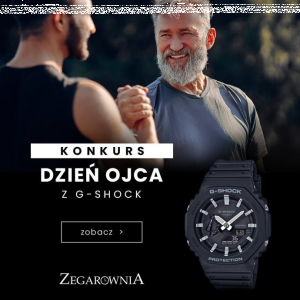 Konkurs  "#ojcowskazegarownia - wygraj voucher 500 zł na G-SHOCK"