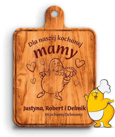 Konkurs "Kochamy DELMAmy - Weź udział i wygraj deskę z dedykacją"