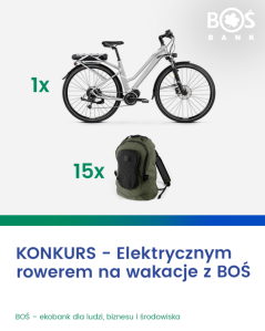 Konkurs "Elektrycznym rowerem na wakacje z BOŚ"