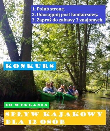 Wygraj spływ kajakowy dla 12 osób