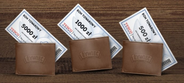 Loteria "Wygraj pełen portfel" Tesco, 18+