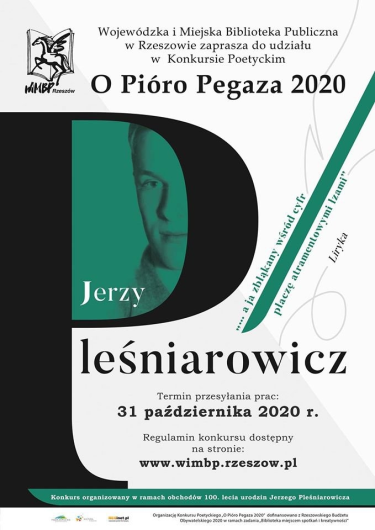 Konkurs Poetycki "O Pióro Pegaza 2020"